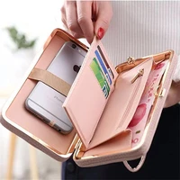 2018 new fashion purse wallet female famous brand card holders cellphone pocket gifts for women money bag clutch