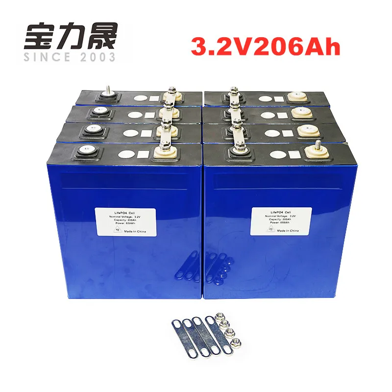12 шт 3 2 V 200AH 206AH 3C 600A lifepo4 батареи 12v200ah 24v200ah для 12v солнечной США/ЕС без налогов UPS или