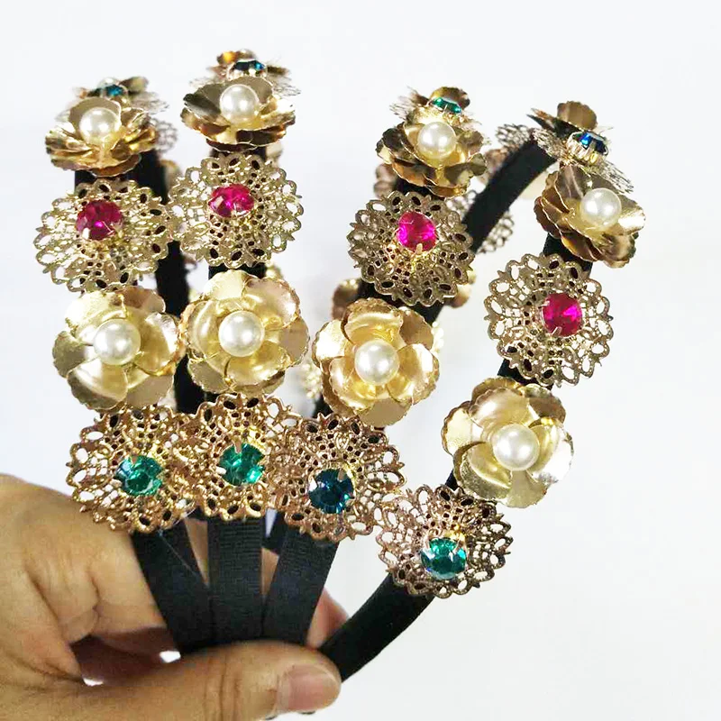 Горячая Распродажа Модная Золотая Женская металлическая цепочка на голову