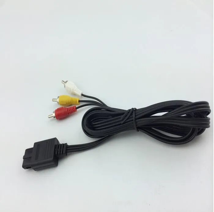 Шнур кабель RCA AV TV Video для Nintendo 64 N64 Game Seystem Бесплатная доставка Акция Fedex/DHL Быстрая