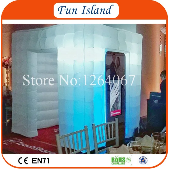 Бесплатная доставка 3 6x3 6 м дешевые освещения надувные фото стенд светодиодные