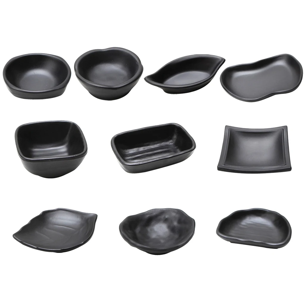 Черная миска для перекуса держатель еды лоток картофеля фри/чипа/кусачки 7-13 см