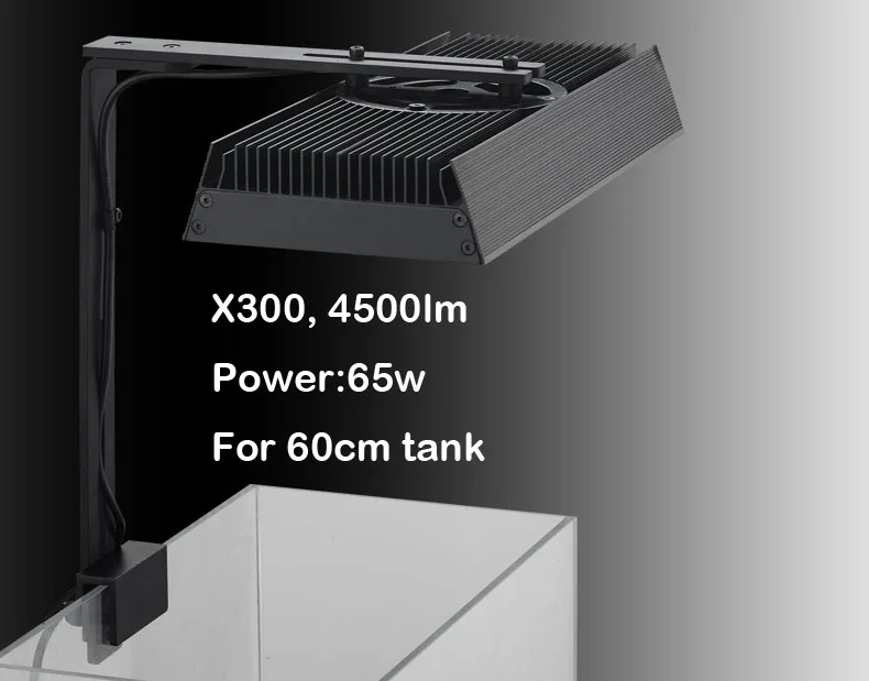 X300 Black Chihiros X серия RGB серия светодиодный система освещения водное растение для выращивания восхода солнца и заката Bluetooth Smart control Commander 1 - Цвет: X300 Black
