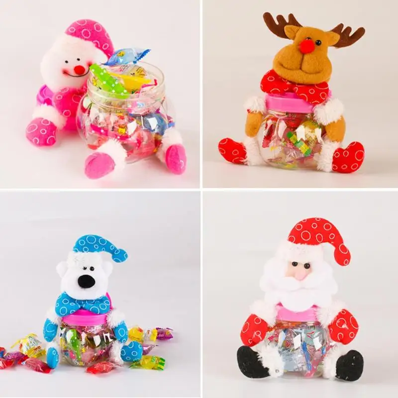 Милая Пижама с рождественским принтом пижама конфеты хранения может Декор для