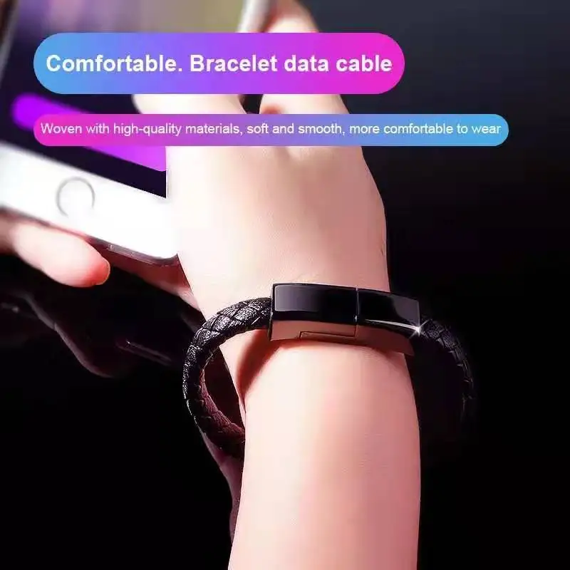 Мини USB кабель для зарядки и передачи данных iPhone Android Type C портативный быстрой