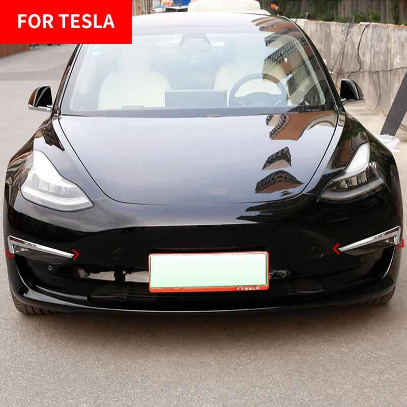 Modification 2PCS Sports Light eyebrow stickers dynamic light modified for Tesla Model 3 Decoration Accessories | Автомобили и