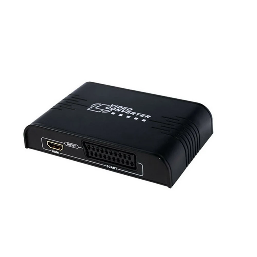 Новый PAL/ NTSC SCART/ HDMI в видео конвертер коробка 720P 1080P скалер с 3 5 мм и коаксиальный