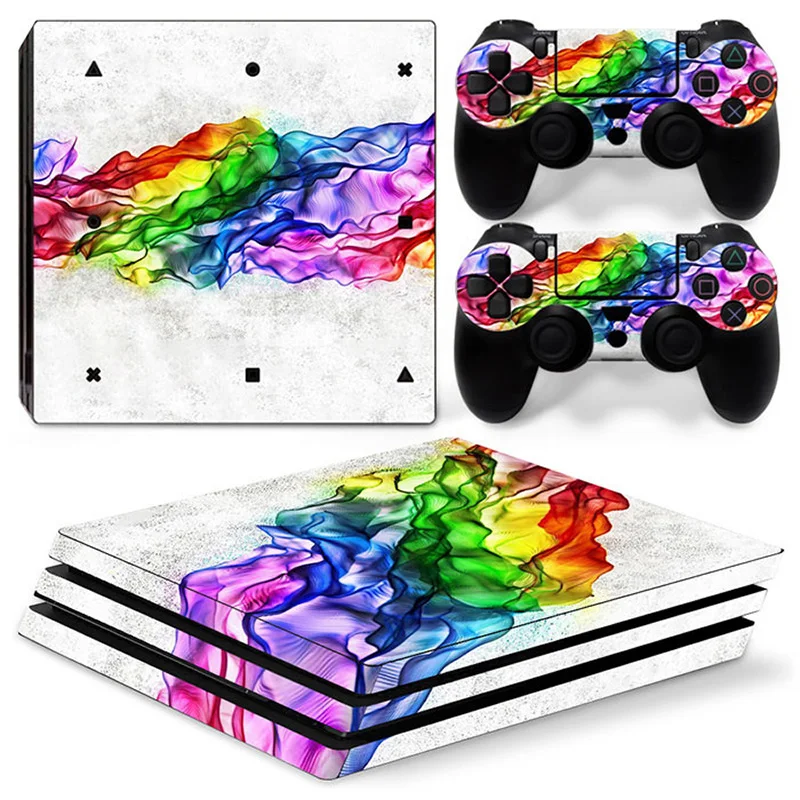 GOOYIYO-для sony PS4 Pro наклейка геймерская консоль контроллеры Виниловая наклейка цветная Живопись Кожа Play станция 4 Pro полная наклейка