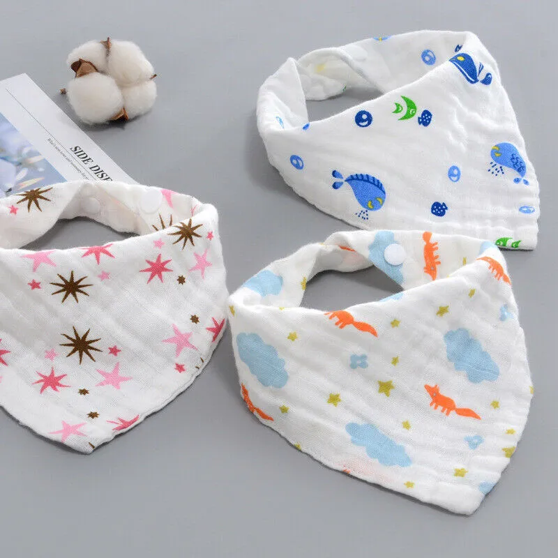 PUDCOCO прекрасный, 1 предмет, хлопковая одежда для малышей и детей постарше Vestidos/Водонепроницаемая бандана нагрудник для кормления головной платок вытирания слюней младенцев Полотенца дриблинг Треугольники нагрудник