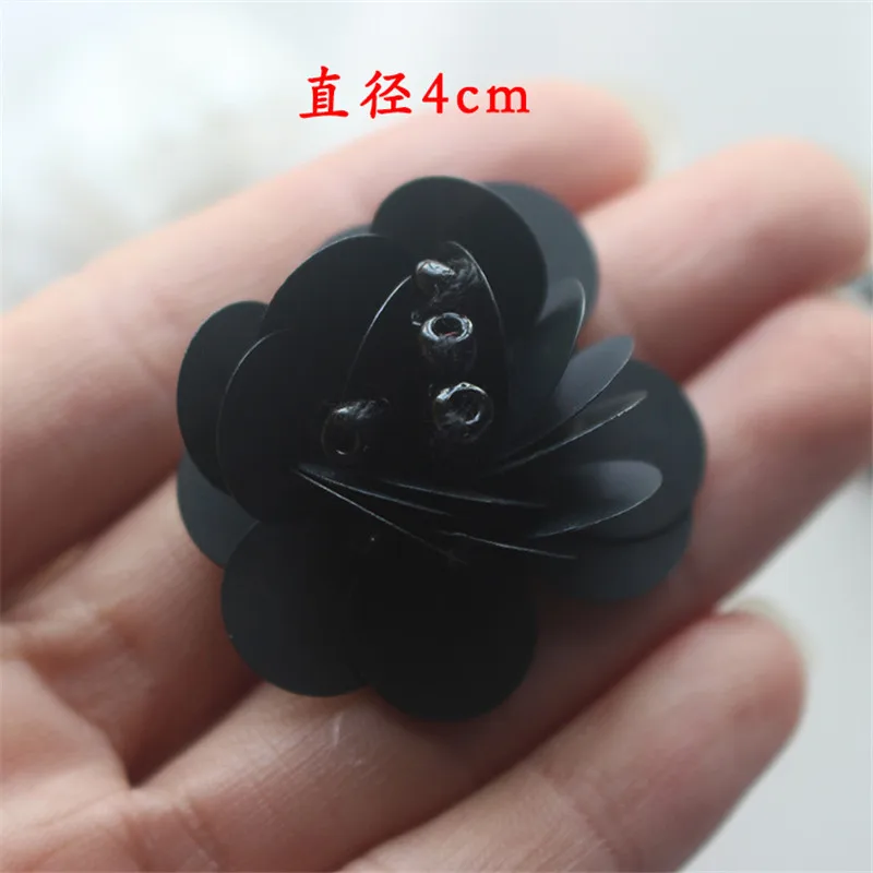 Патчи с блестками и цветами размером 4 см аппликация со стразами для вышивания