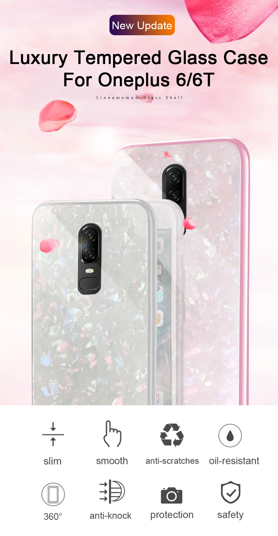 Чехол для Oneplus 6 T, чехол для Oneplus 7, чехол One Plus 7 PrO 6 T, чехол с раковиной, твердость 9 H, ударопрочный, мраморный, закаленное стекло