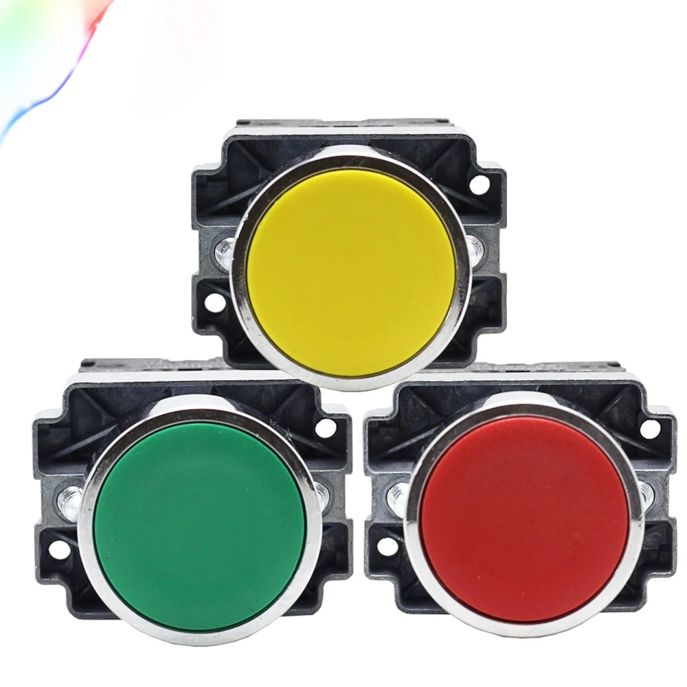 Высококачественный Мгновенный кнопочный переключатель P47 с светильник 22 мм 10 А 240