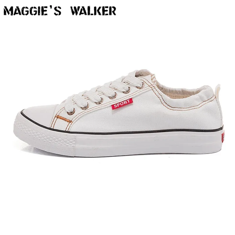 

Maggie's Walker Women Fashion Lacing Casual Canvas Shoes Candy-colored Platform Canvas Loafers Size 35~40