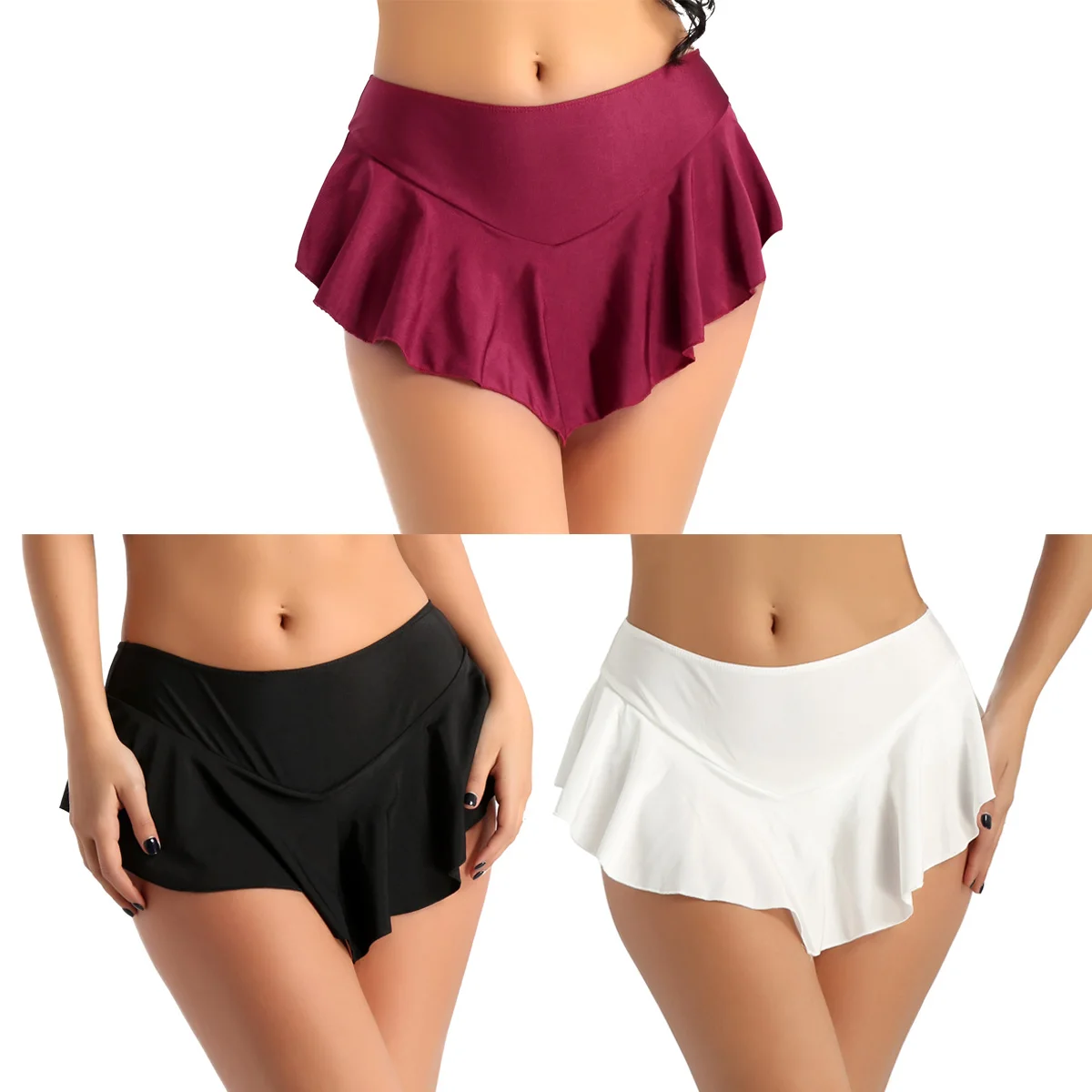 ChicTry женское мягкое однотонное балетное платье-пачка для девочек мини-юбка