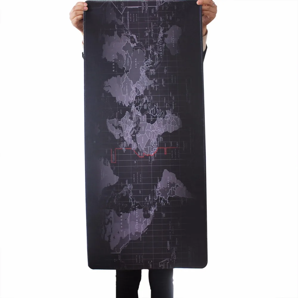 Pbpad очень большой размер 90*40 см коврик для мыши с изображением карты старого мира