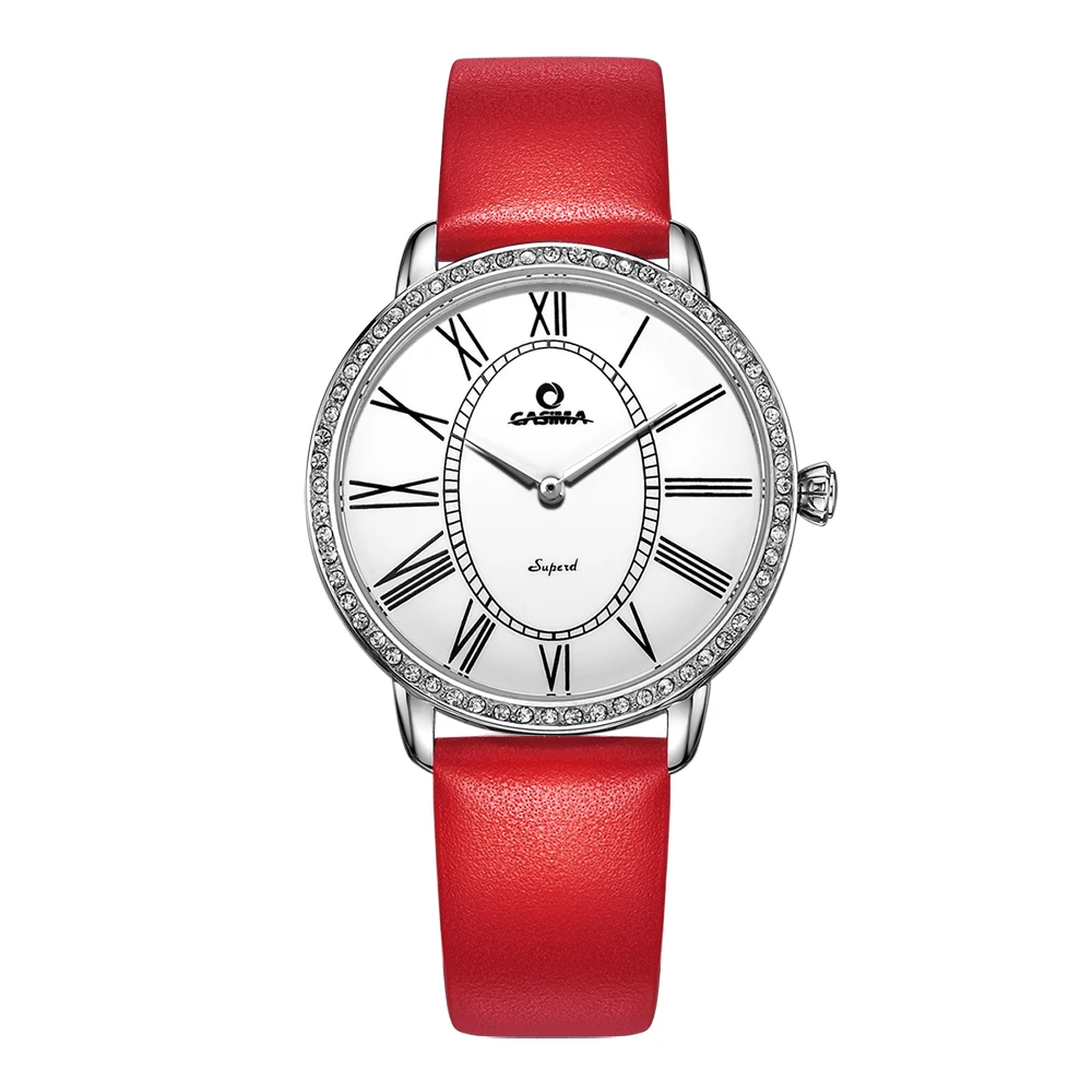 Роскошные брендовые кварцевые часы CASIMA браслет женские деловые повседневные из