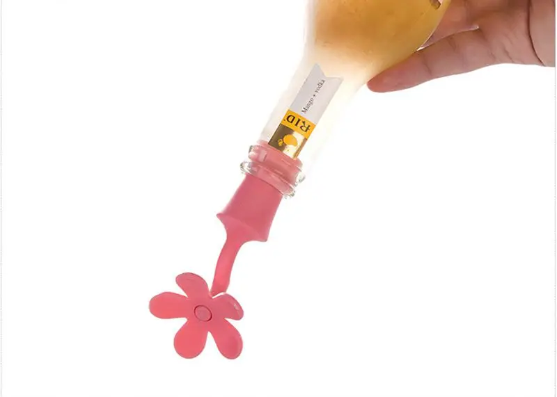 Creative Flower Design Bottle Stopper Colorful Silicone Wine Stopper Vacuum Sealed Champagne Drinks Bottle Caps Wine Pourer Stop