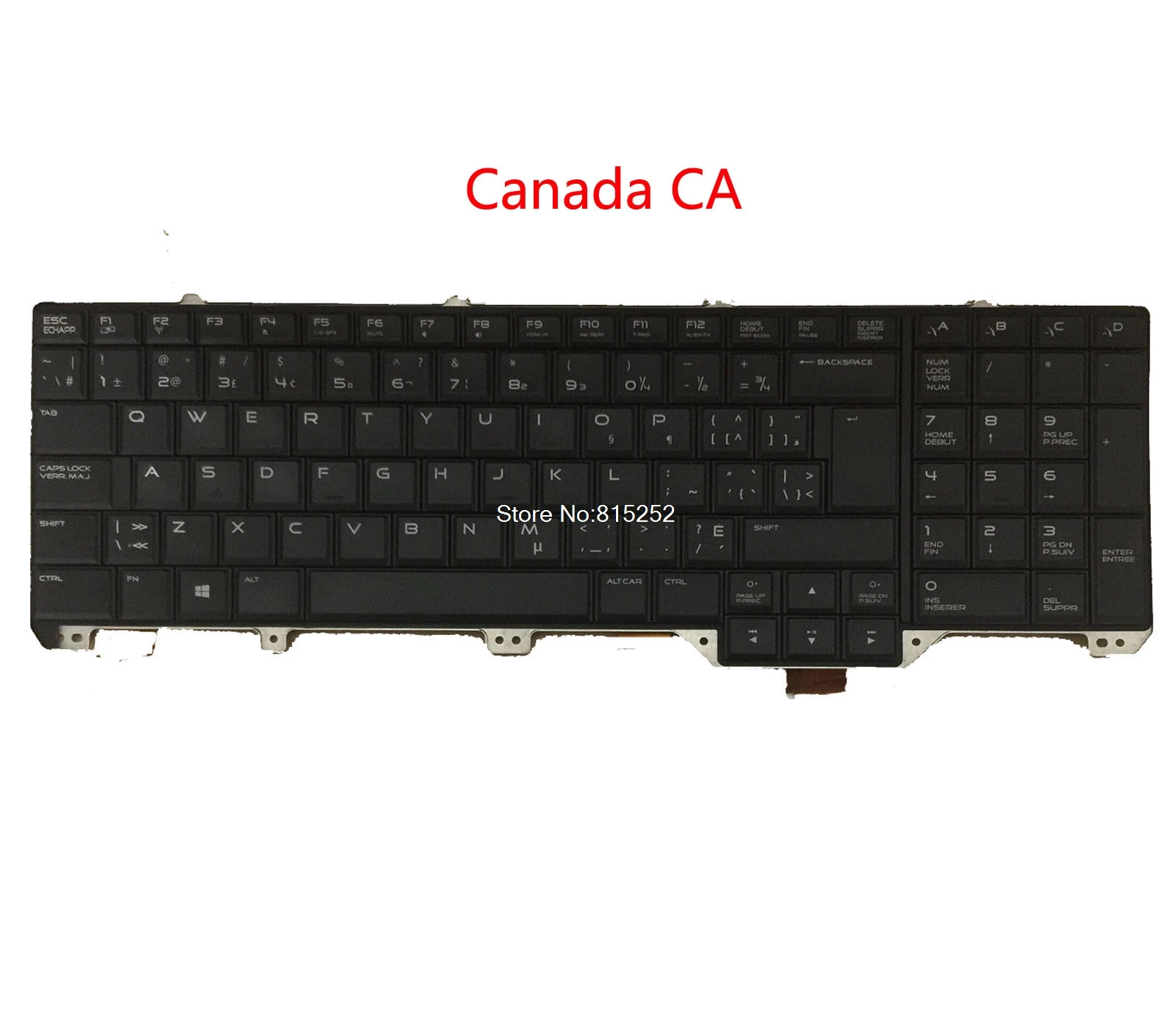 Клавиатура для ноутбука DELL Alienware 17 R1 M17X R5 английский США Франция FR японский JP