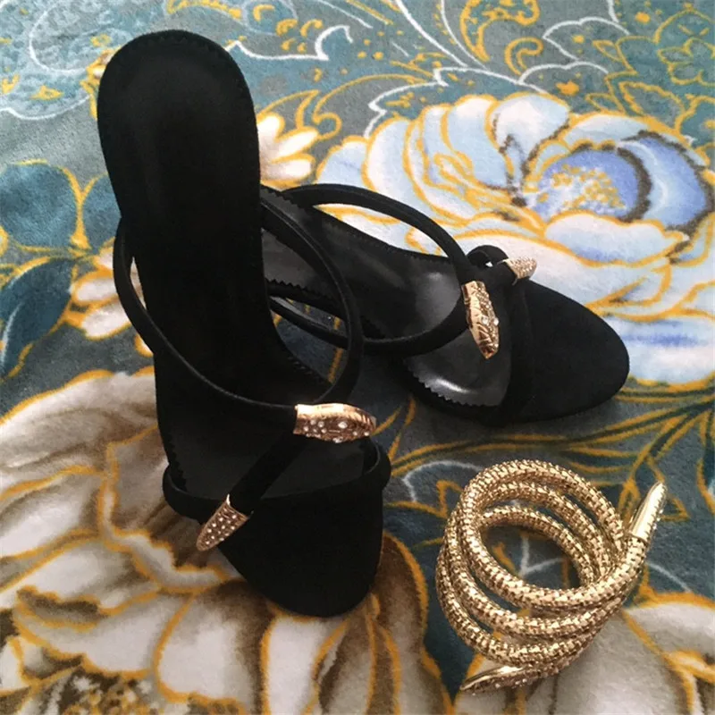 Сандалии-гладиаторы женские на тонком высоком каблуке босоножки с ремешками