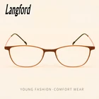 Овальные очки Langford, оправа для женских очков, бета-титановые оптические очки, суперсветильник кие женские очки по рецепту, 3308