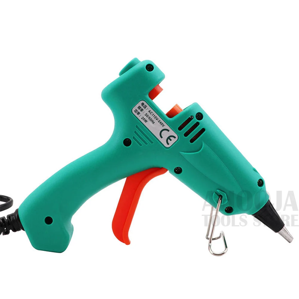 Pro'skit термостойкий термоклеевой пистолет 20 Вт DIY процесс клей пистолет ремонт тепловые инструменты отправить 12 шт. клей-карандаш