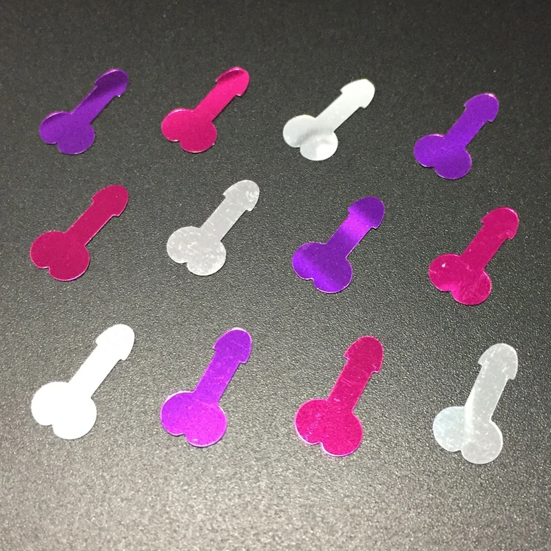 Блеск Многоцветный Романтический девичник пикантные конфетти Свадебная