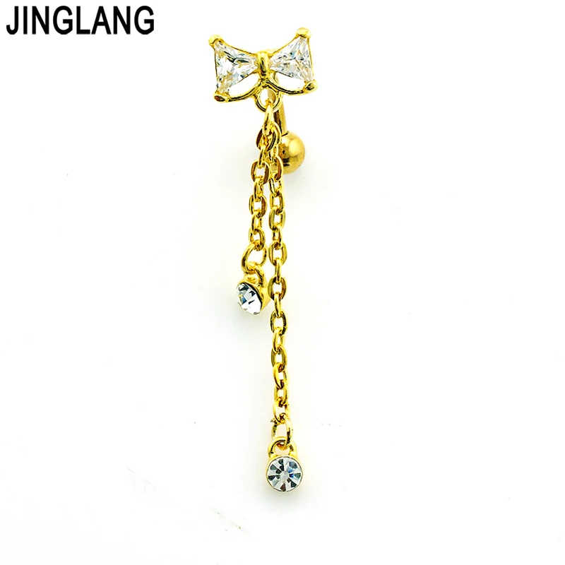 Кольца для пупка из хирургической стали золотого цвета | Украшения и аксессуары