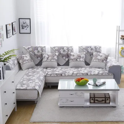 

Combination sofa cushion, non-slip fabric four seasons sofa cushion, embroidered cushion sofa towel