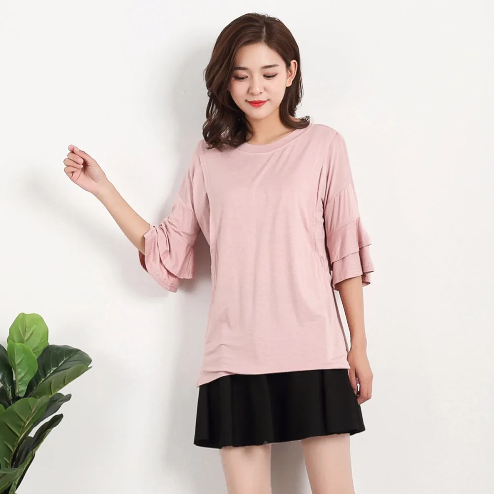 Лидер Летних Продаж кормление грудью Футболки для беременных и кормящих одежда