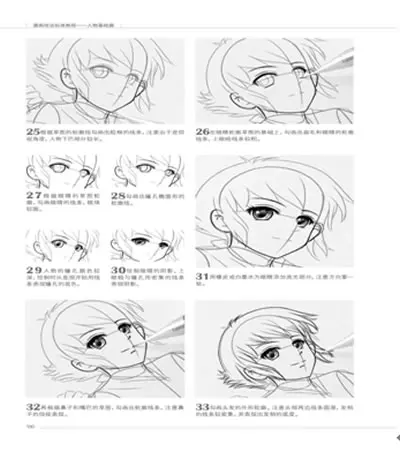 Comic pencil figure line drawing book Chinese basic knowleage painting tutorial textbook learning comics techniques