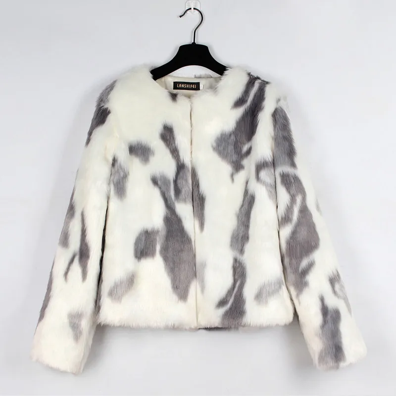 2018 женские пальто и куртки из искусственного меха Толстая теплая приталенная