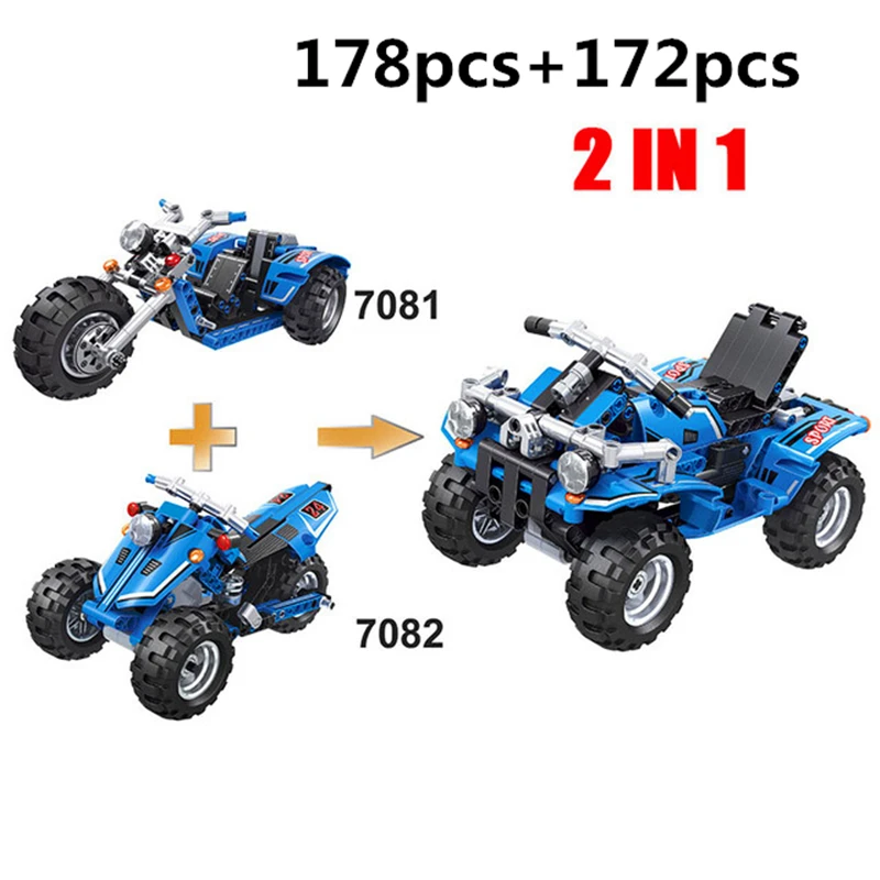 Bloques de construcci&oacute;n montados para decoraci&oacute;n, juguete de motocicleta, juguete educativo, pantalla con regalo manual-3