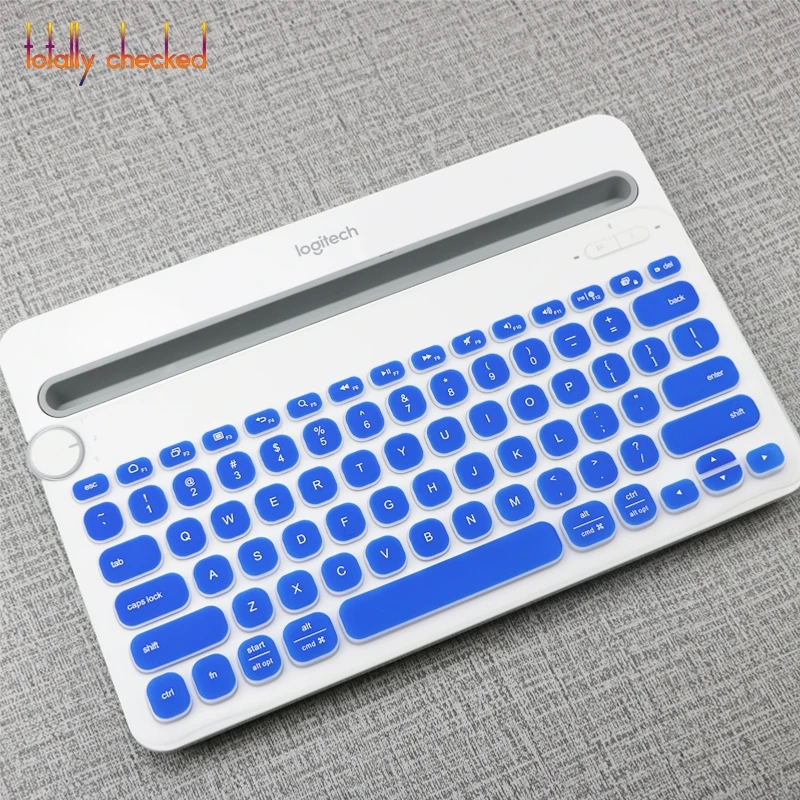 Защитная крышка для клавиатуры для logitech K480, Bluetooth, многофункциональная клавиатура, силиконовая, Пылезащитная, беспроводная, настольная, Пылезащитная пленка