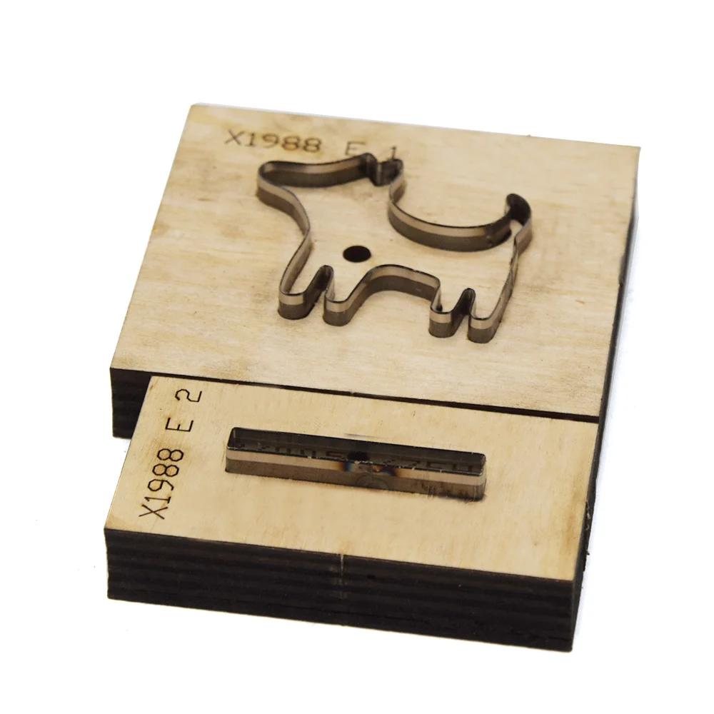 Сделай Сам кожаное ремесло в форме собаки брелок высекальный Нож Форма ручной