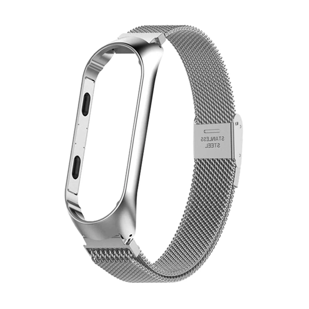 Для Xiaomi mi Band 4 браслет mi band 3 Нержавеющая сталь металлический ремешок на запястье