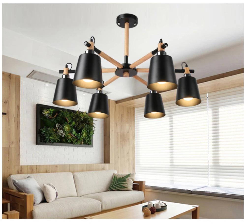 Современные простые 3/6/8 головы из твердой древесины с макроном цветной