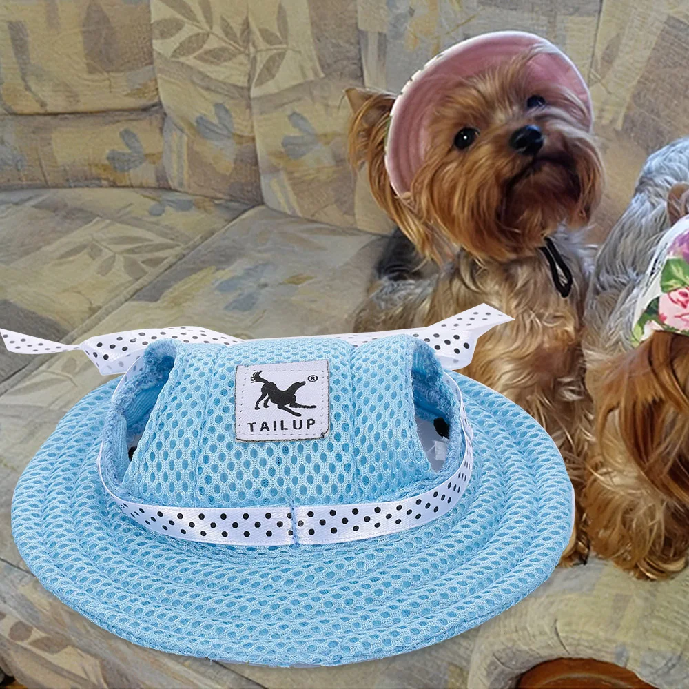 Милая шапочка для домашних собак шапка с отверстиями ушей кошек шляпа щенков