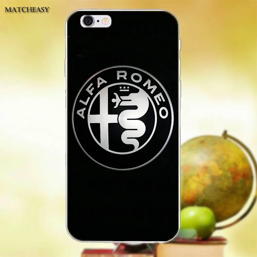 Мягкая Капа чехол Alfa Romeo итальянский для Apple iPhone X XS Max XR 4 4S 5 5C SE 6 6S 7 8 Plus | Мобильные