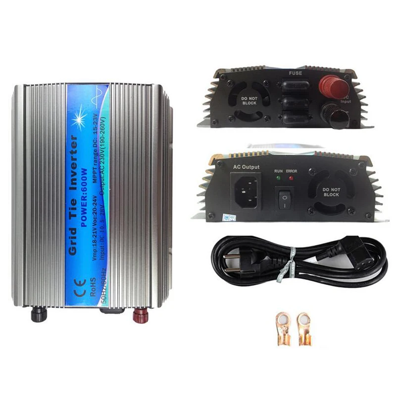 MPPT grid-connected inverter pure sine wave DC18V to AC110V/220V solar 600W | Обустройство дома