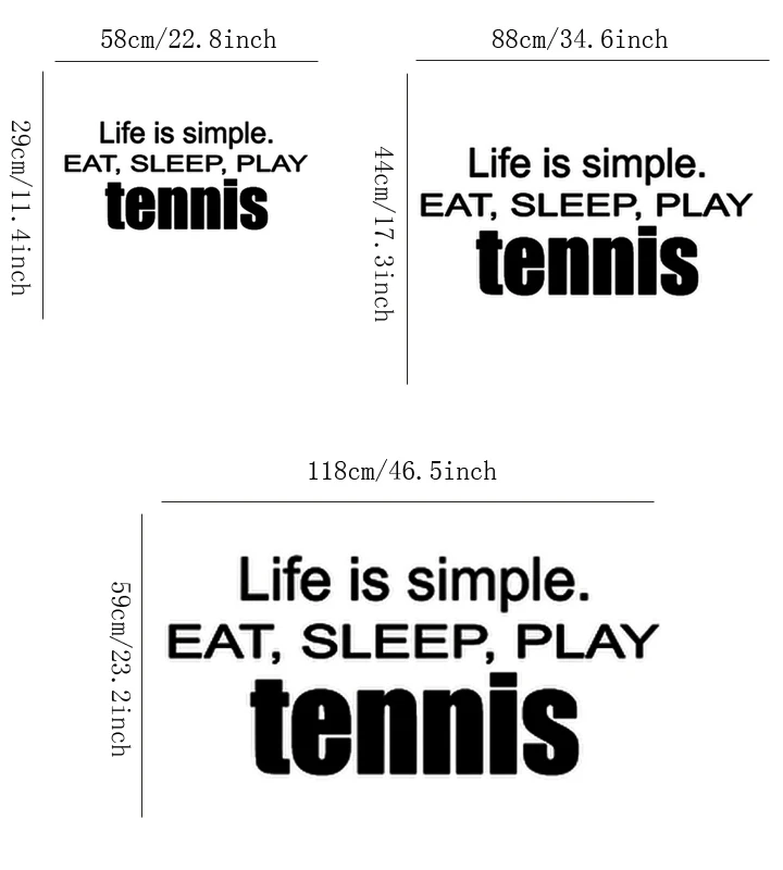 Top Play Tennis Life-простая семейная наклейка на стену для сна наклейки гостиной | Дом и