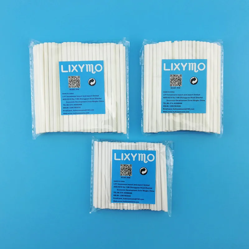 LIXYMO торт поп леденец однотонные Бумага палочки 100 шт./упак. (7 см высота каблука 10 15