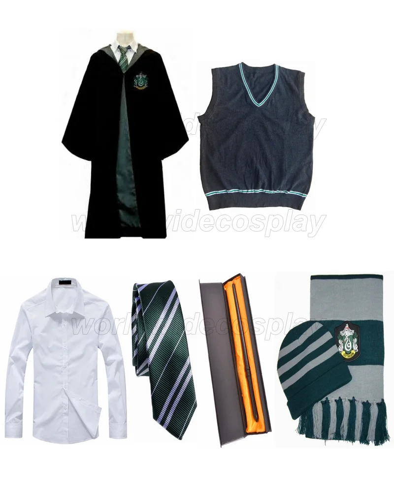 Бесплатная доставка женская футболка для косплея Slytherin женский шарф