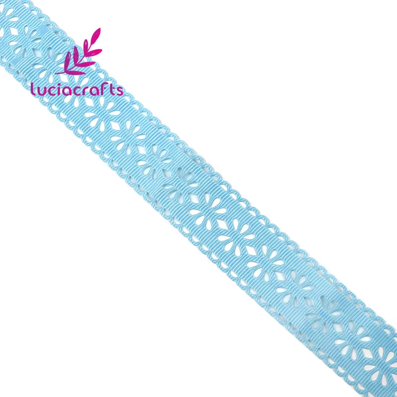 Lucia crafts 2y/7y с фокусным расстоянием 25 мм выдалбливают Стиль Grosgrain ленты DIY Швейные отделка Ленточные ручной работы материалы украшения P0502