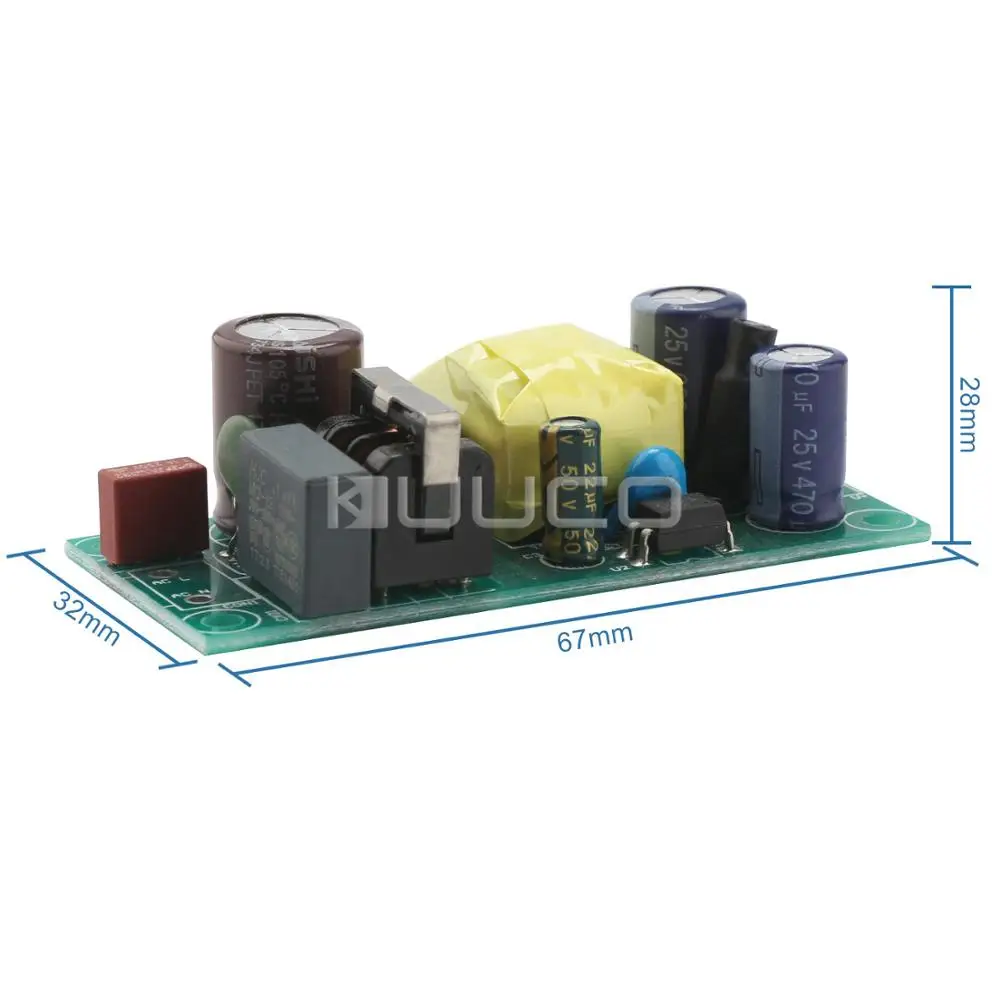 12 Вт блок питания AC 85 ~ 264 В DC 110 370 в к DC12V 1A импульсный источник