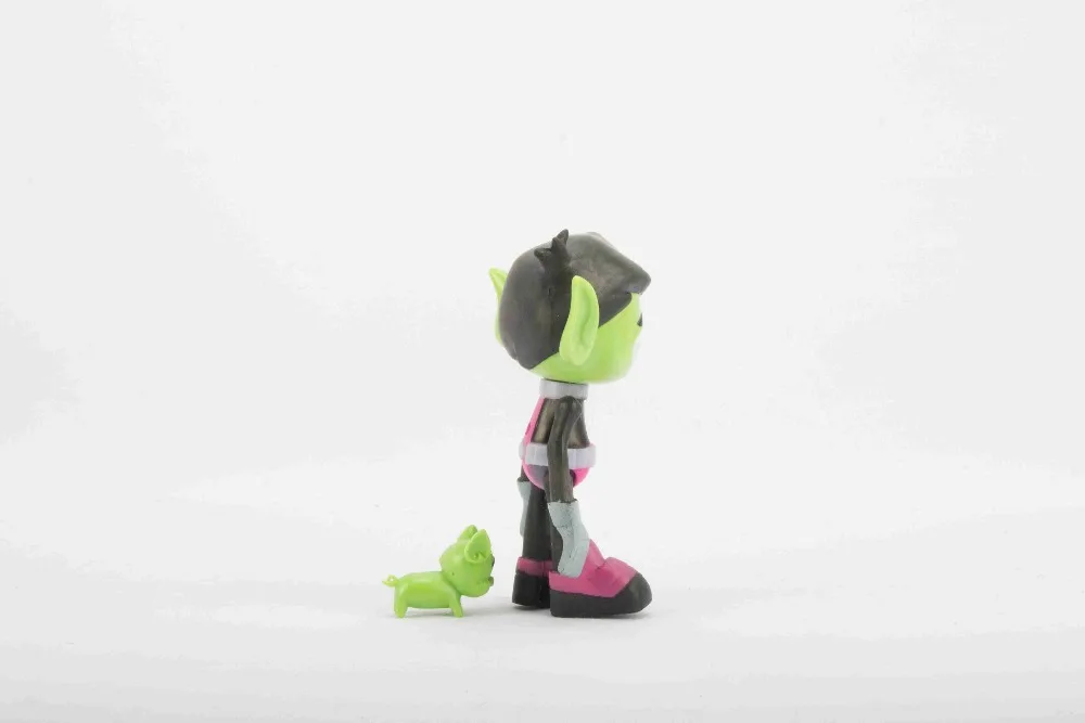 5-13 см подростковые Титаны Go Фигурки игрушки Робин Зверь Мальчик Ворон киборг Титаны Фигурки игрушки для детей