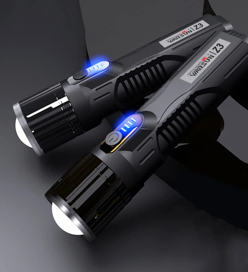 Warsun T6 светодиодный фонарик usb внешний аккумулятор заряжаемый портативный