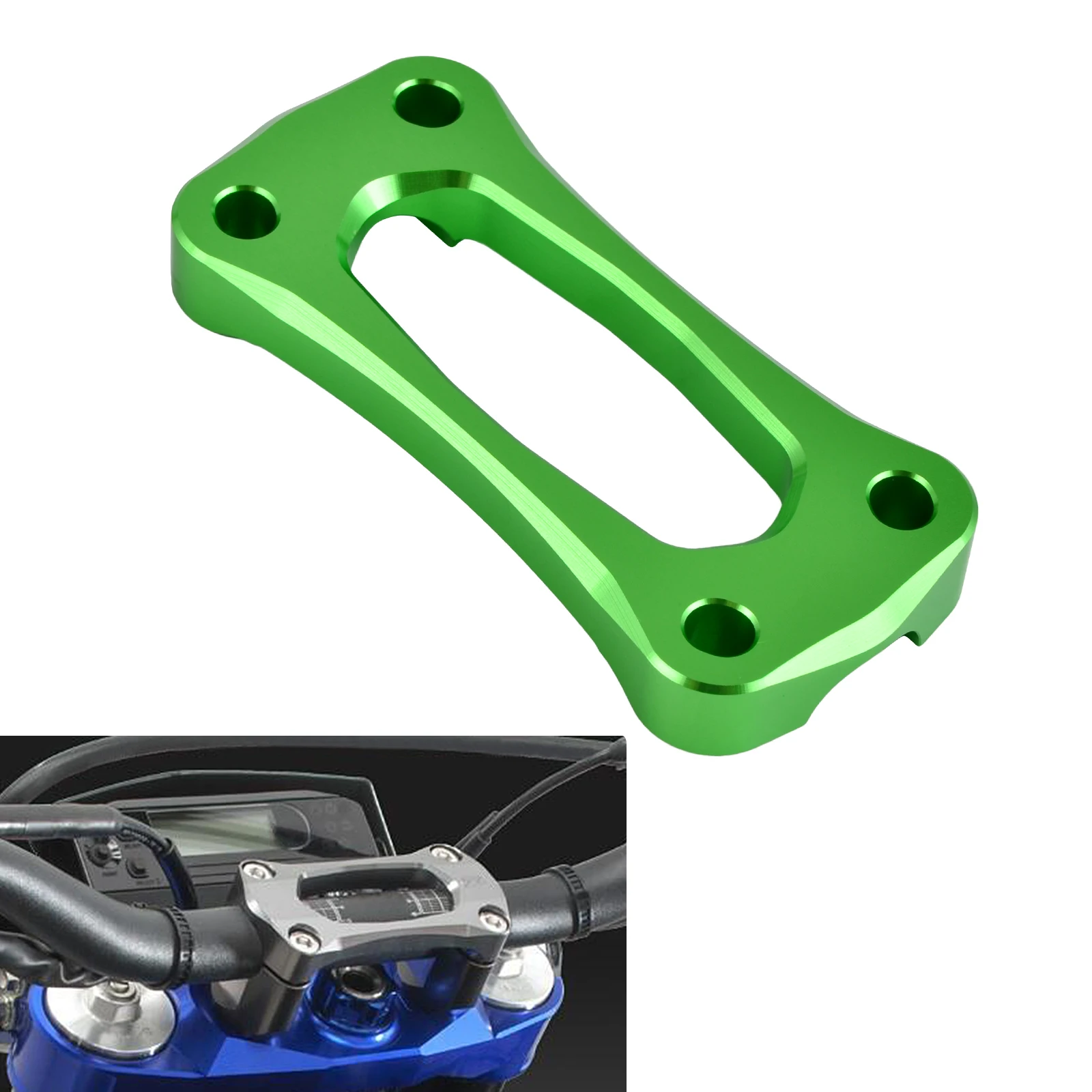 Зажим для верхней крышки руля 22 мм 7/8 дюйма Kawasaki KX 125 250 KX250F KX450F Suzuki RM RMZ250 DRZ400S DRZ400R