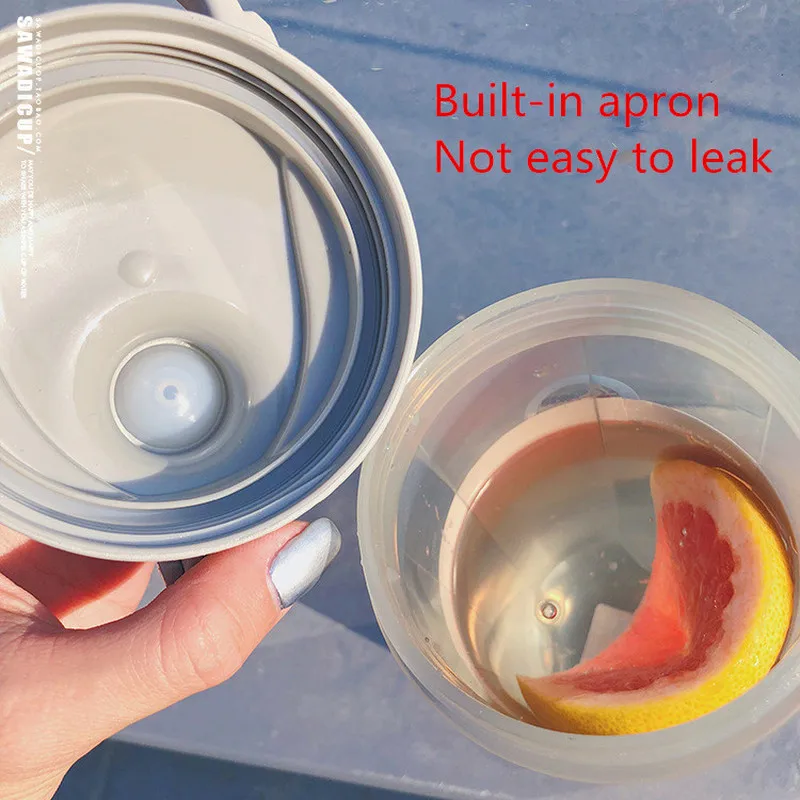 YIBO тренд креативная Студенческая пластиковая чашка протеиновая пудра шейк