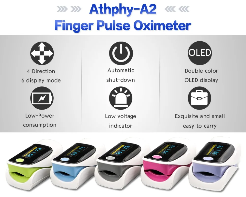 Athphy Пальчиковый Пульсоксиметр OLED дисплей цифровой измеритель насыщения крови кислородом SPO2 PR Pulsioximetro Oximetro De Dedo