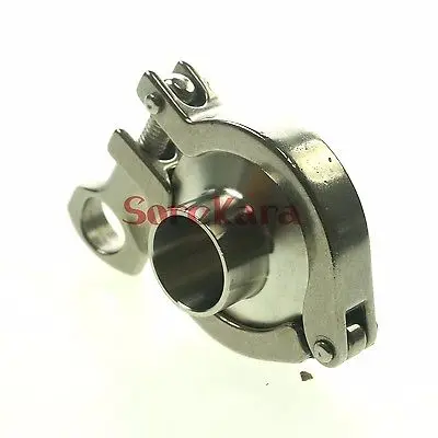 A Set 57mm Sanitary Tri Clamp Weld Ferrule + Silicon Gasket End Cap 304 Stainless steel | Обустройство дома